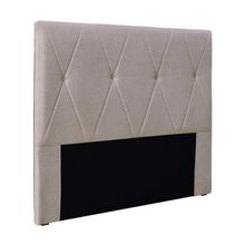 Cabeceira Decorativa King Size 1,95M Yves Linho Areia - Gran Belo
