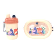 Kit Infantil Marmita/Talheres/Squeeze 2446827 Rose - Quanhe