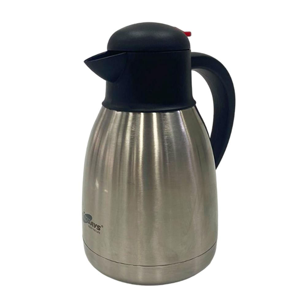 Garrafa Térmica Inox 1,2L Parede Dupla e Gatilho - Quanhe