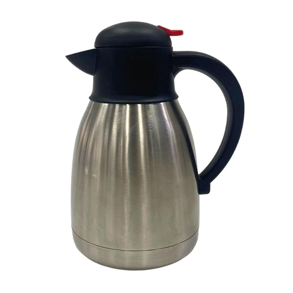 Encontraproduto.com.br - Garrafa Térmica Inox 1,2L Parede Dupla e Gatilho - Quanhe