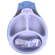 Kit Refeição Infantil 4Pçs Gatinho 2443447 Roxo - Quanhe