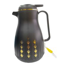 Garrafa Térmica 1L Preta com Ampola de Vidro - DayDays