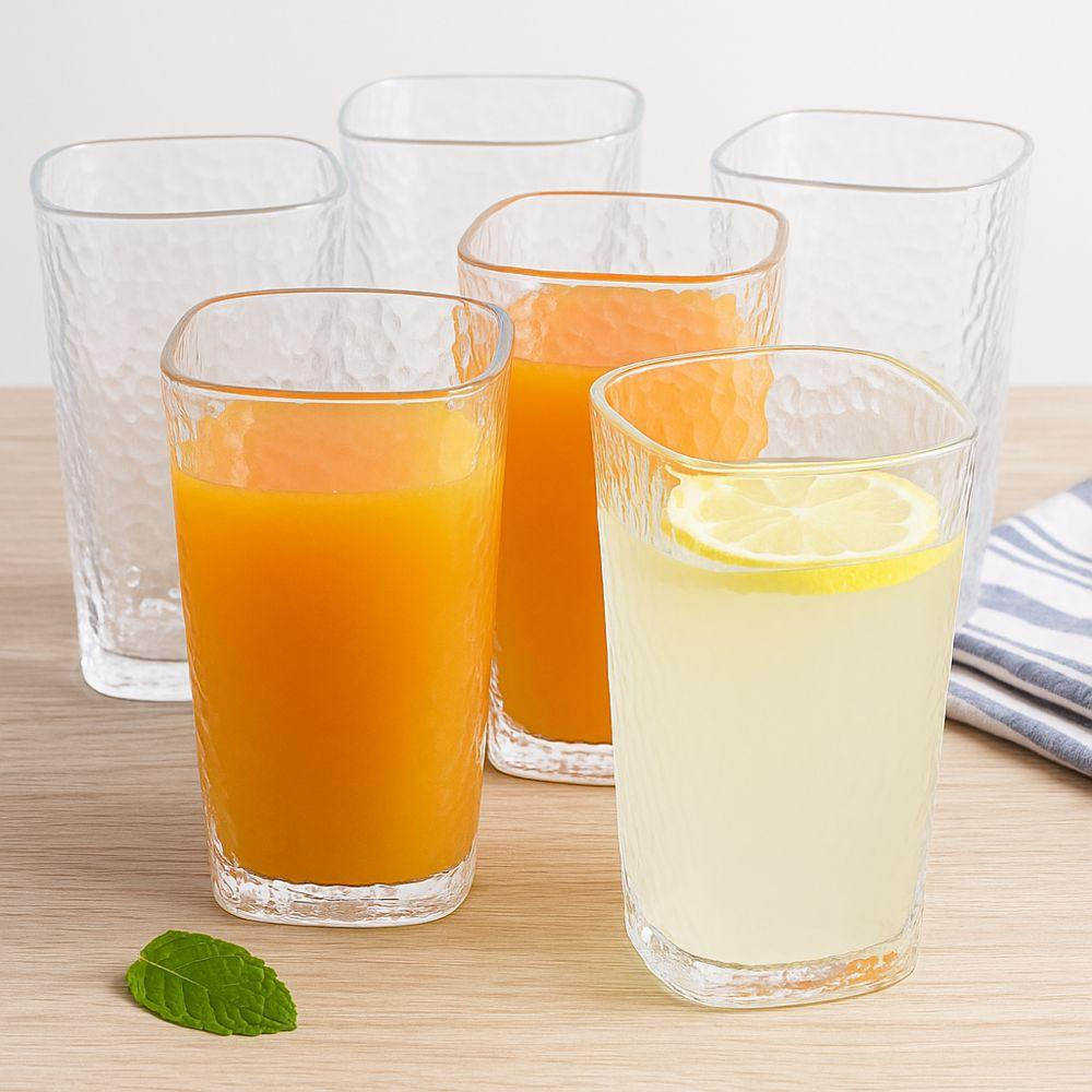 Conjunto de Copos Quadrado 245ml 6 Peças N249041-6 - Quanhe