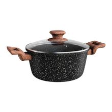 Caçarola ColorStone 22 cm Wooden com Tampa de Vidro - Euro