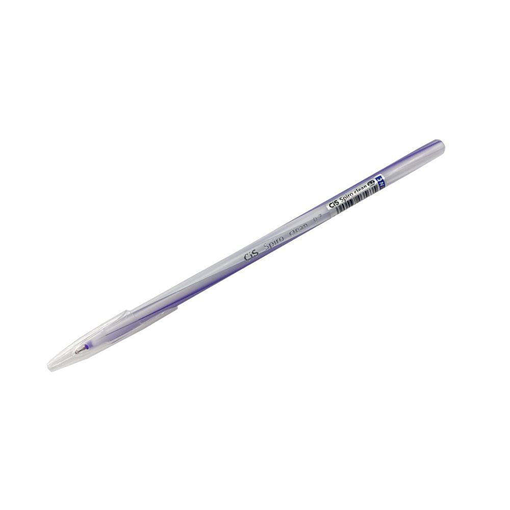 Caneta Esferográfica Spiro Clean Roxa - Cis - Shop Coopera
