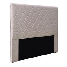 Cabeceira Decorativa King Size 1,95M Baelon Linho Areia - Gran Belo