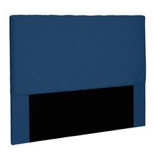 Cabeceira Decorativa King Size 1,95M Baelon Suede Azul Marinho - Gran Belo