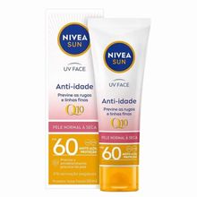 Protetor Solar Facial Nivea Sun UV Face Anti-Idade Pele Normal a Seca Fps60 50g