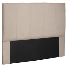 Cabeceira Decorativa King Size 1,95M Erza Suede Bege - Gran Belo