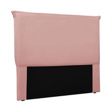 Cabeceira Decorativa King Size 1,95M Trento Veludo Rosa - Gran Belo
