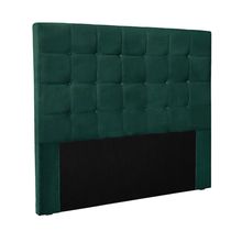 Cabeceira Decorativa King Size 1,95M Tropea Veludo Verde Floresta - Gran Belo