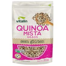 Quinoa Mista em Grãos Orgânica Sem Glúten Vitalin 200g