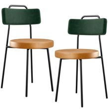 Kit 2 Cadeiras Cozinha Sala Jantar Barcelona L02 Facto Verde Musgo Couríssimo Whisky - Lyam Decor