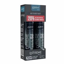 Desodorante Antitranspirante Above Aerossol Men Extreme 72h Black 2 Unidades Com 200ml Cada