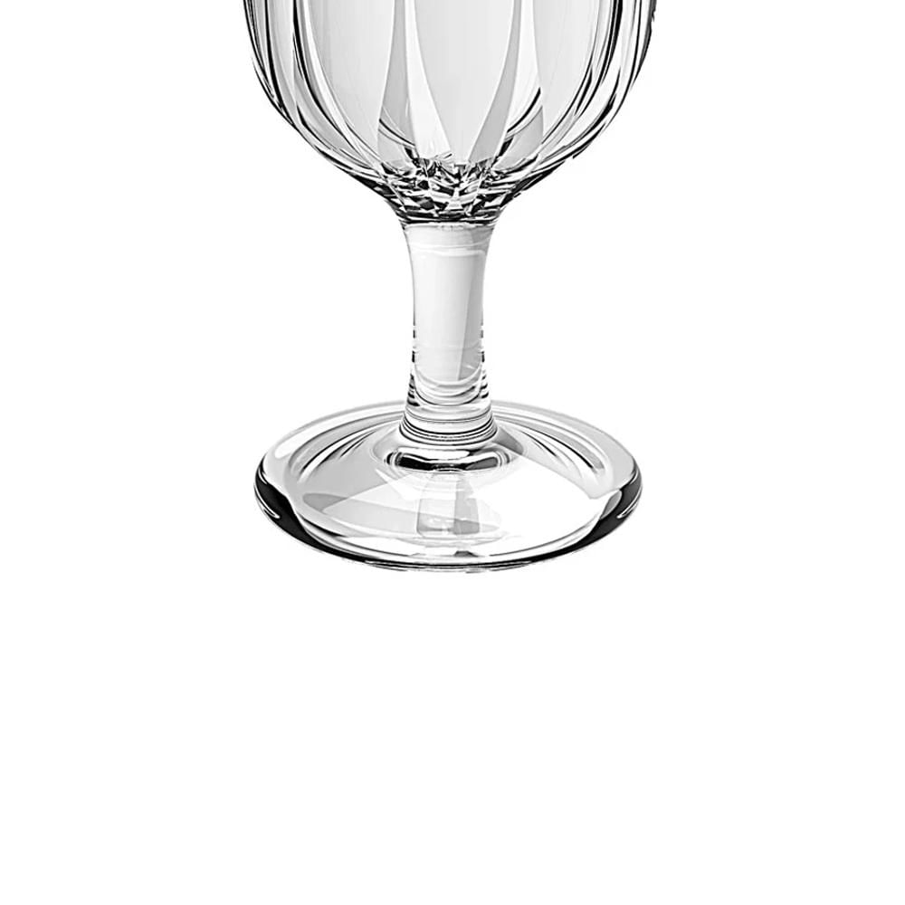 Jogo de taças cristal ecológico friso ouro LHermitage Refinatto 6 peças 330ml transparente
