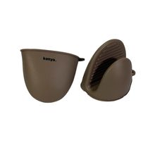 Jogo de luvas de silicone Kenya 2 peças 11x8cm cinza