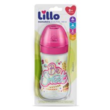 Mamadeira Lillo Evolution Be Sweet Silicone Bico Redondo 6+ Meses Menina 300ml