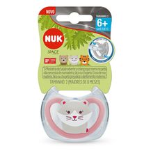 Chupeta Nuk Space Silicone Girl S2 6-18 Meses