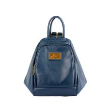 Mochila 3 em 1 de couro liso Sabrina