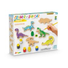 Kit Colorir e Brincar - Dinos