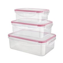 Conjunto de Potes Herméticos Retangulares Euro Home PLA3697-VM em Polipropileno – 3 Peças