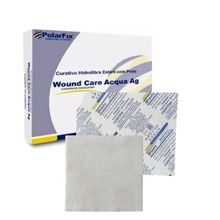 Curativo de Hidrofibra Estéril com Prata 10 X 10 CM Kit 5 Unidades