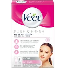 Kit de Depilação Facial Veet Pure & Fresh Creme 50ml + Creme Pós-Depilatório 50ml