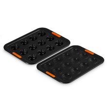 CONJUNTO 2 FORMAS LE CREUSET 12 CUP MINI COCOTTE TAMPA E BASE ANTIADERENTE 46929000010102