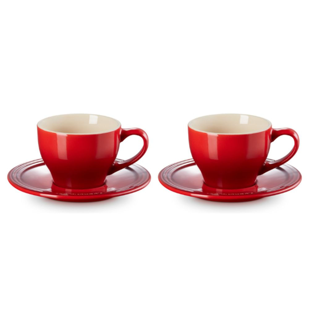 CONJUNTO LE CREUSET 2 XÍCARAS 200ML ESPRESSO C/ PIRES EM CERÂMICA