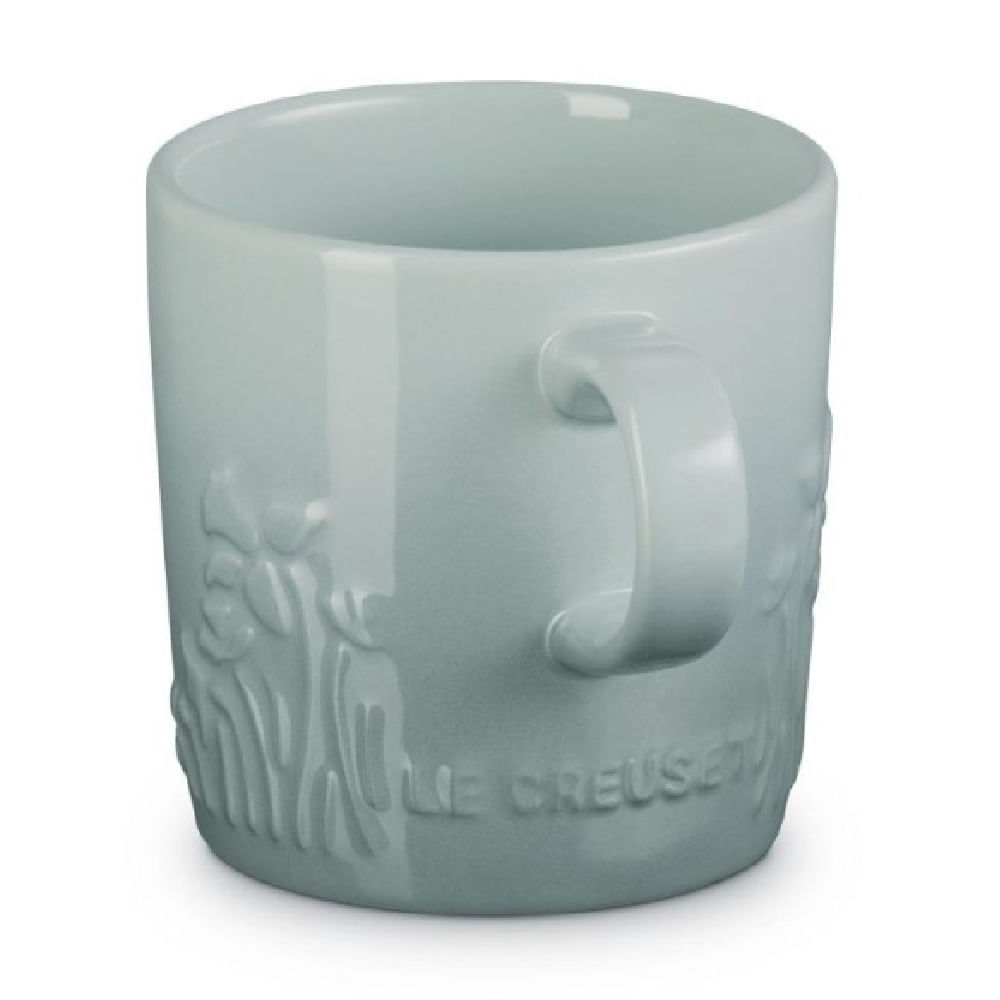 CANECA LE CREUSET JARDIN 350ML EM CERAMICA COM RELEVO SEA SALT 80042357170003