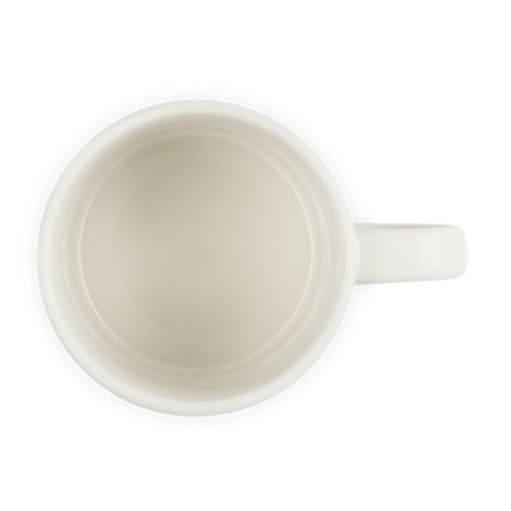 CANECA LE CREUSET JARDIN 350ML EM CERAMICA COM RELEVO MERINGUE 80042357160003