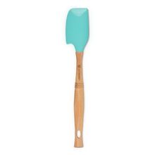 ESPÁTULA LE CREUSET VÊNUS PRO MÉDIA DE SILICONE E CABO EM MADEIRA AZUL COOL MINT 93007602496000