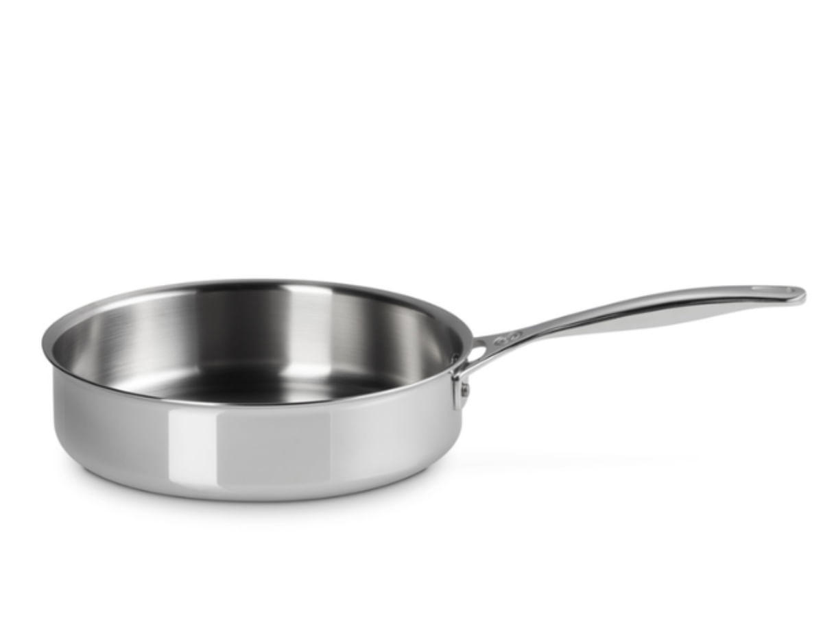 FRIGIDEIRA LE CREUSET SAUTE SIGNATURE 3-PLY EM AÇO INOX 24CM 96600124000000