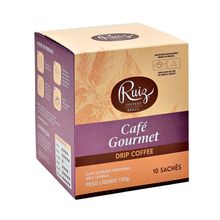 Café Ruiz Gourmet - Drip Coffee 100% Arábica - 10 Sachês