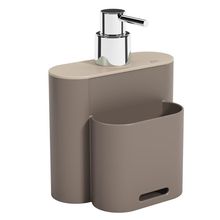 Dispenser para Pia Coza Flat 17002/3334 em Polipropileno – Cinza