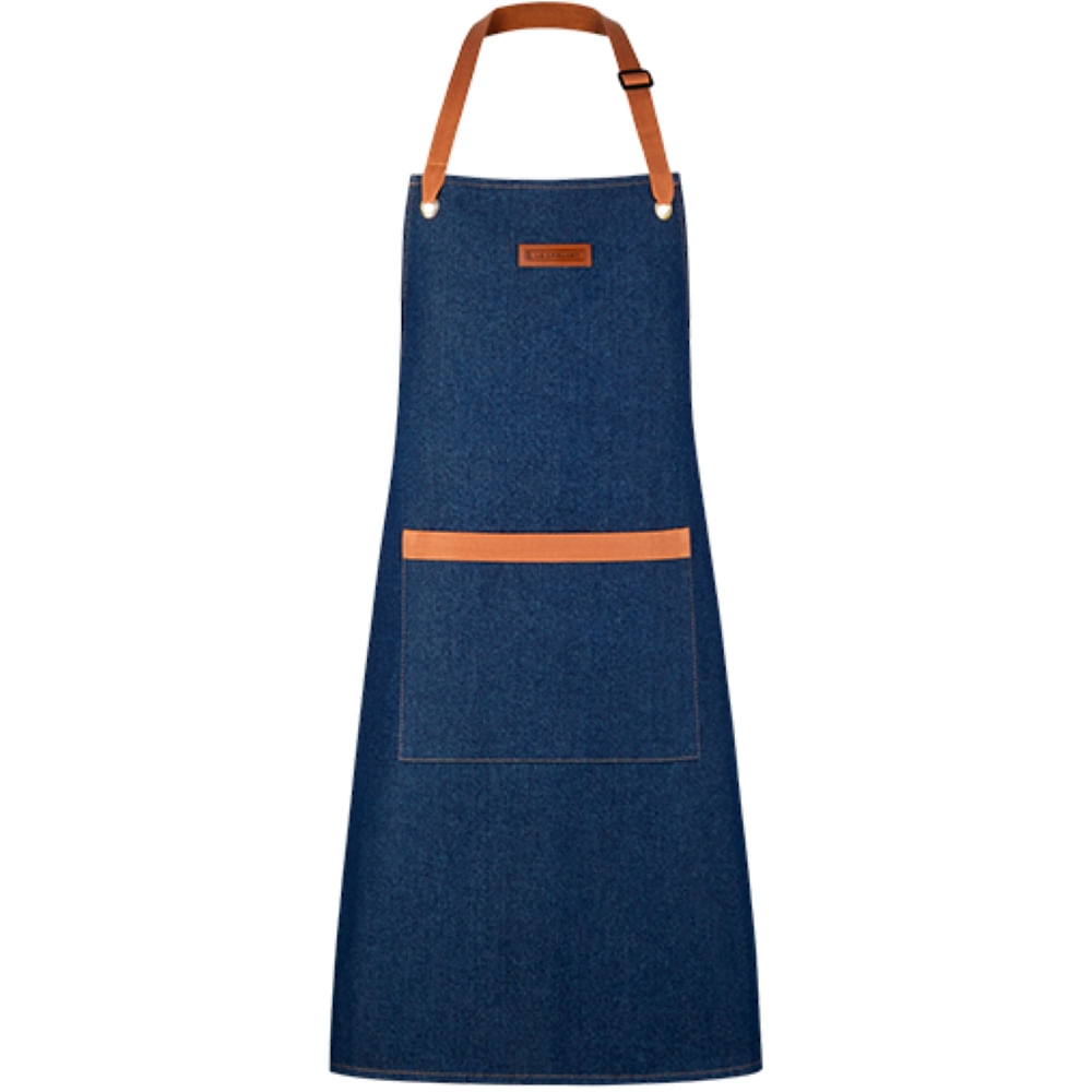 AVENTAL LE CREUSET DO CHEF EM ALGODÃO JEANS 45003007760800