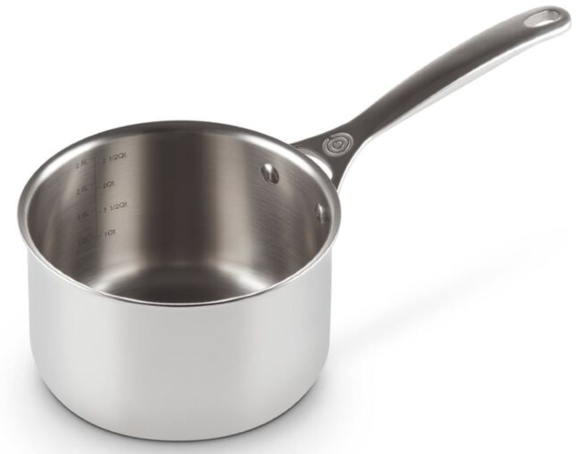 Panela molheira com alça em inox Le Creuset 3-Ply 18cm