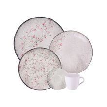 Aparelho de Jantar 20 peças Tramontina Floralis em Porcelana - Floral