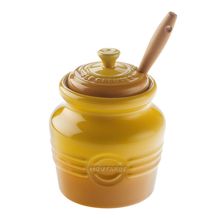POTE LE CREUSET PARA MOSTARDA EM CERÂMICA PREMIUM COM COLHER AMARELO DIJON 91019900700000