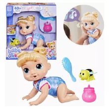 Boneca Baby Alive Engatinha Harper Hugs Loira – 40 sons -  Hasbro