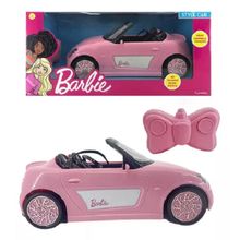 Carrinho Barbie Filme Deluxe Style Car Controle Remoto 7 Funções - 31 cm , Cabe Boneca, Acende Farol - Candide