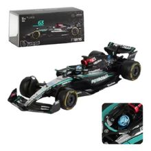 Miniatura Metal 1/43 C/ Piloto Caixa Acrilica Formula 1 Mercedes F1W15 George Russell 63– Burago