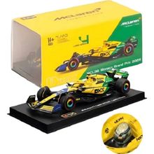 Miniatura Metal 1/43 C/ Piloto Caixa Acrilica Formula 1  2024 McLaren F1 MCL38 Lando Norris 4 – Burago