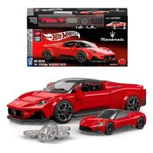 Hot Wheels Brick Shop Blocos Montar Maserati MC20 – Exclusiva Miniatura Metal – 250 peças