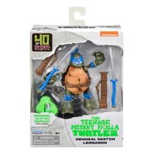 Tartarugas Ninja Sketch 40 Anos 11 Cm C/ Acessorios – Leonardo - Sunny