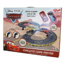 Carros Disney Pista Corrida eletrica circuito copa pistao – Mcqueen e Storn  - Toyng
