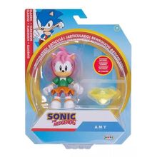 Sonic The Hedgehodg Boneco Articulado C/ Acessorio - AMY  -  Sunny