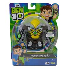 Figura De Ação Ben 10 Articulado C/ Acessorios - Boneco 10cm Omini-kix Bala De Canhão - Sunny