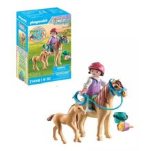 Playmobil Horses Of Waterfall – Ponei , Potro e Criança – 10 peças