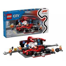 Lego 60443 City Formula 1 - Pit Stop E Equipe Da F1 Com Carro Ferrari – 322 peças